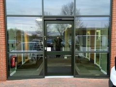 glass front office doors